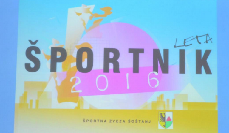 PODELITEV PRIZNANJ OBČINE ŠOŠTANJ NAJBOLJ ZASLUŽNIM ŠPORTNIKOM LETA 2016