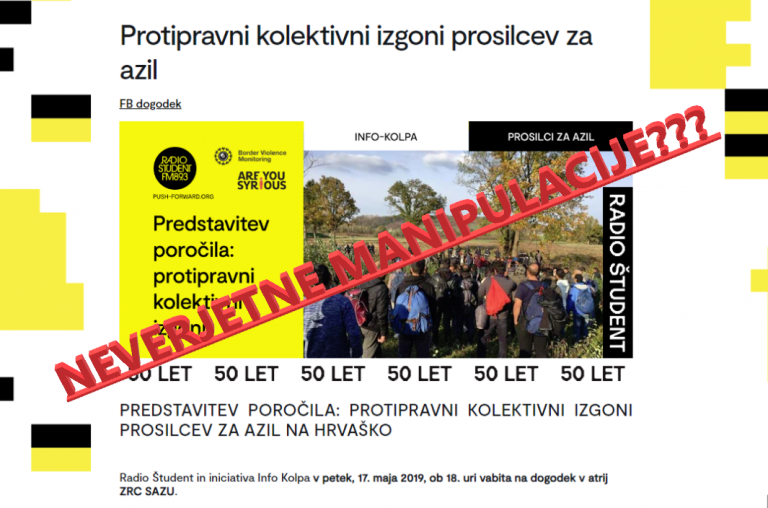 Kdo je tu nor – policija, ki spoštuje našo zakonodajo ali civilne iniciative, ki zagovarjajo ilegalne migrante?