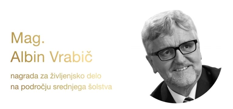 Nagrado za življenjsko delo dobil mag. Albin Vrabič