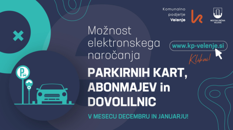 Pravočasno si priskrbite abonma za parkirno mesto v Velenju
