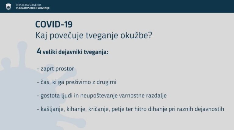 Enajst dni bomo imeli omejitev javnega življenja