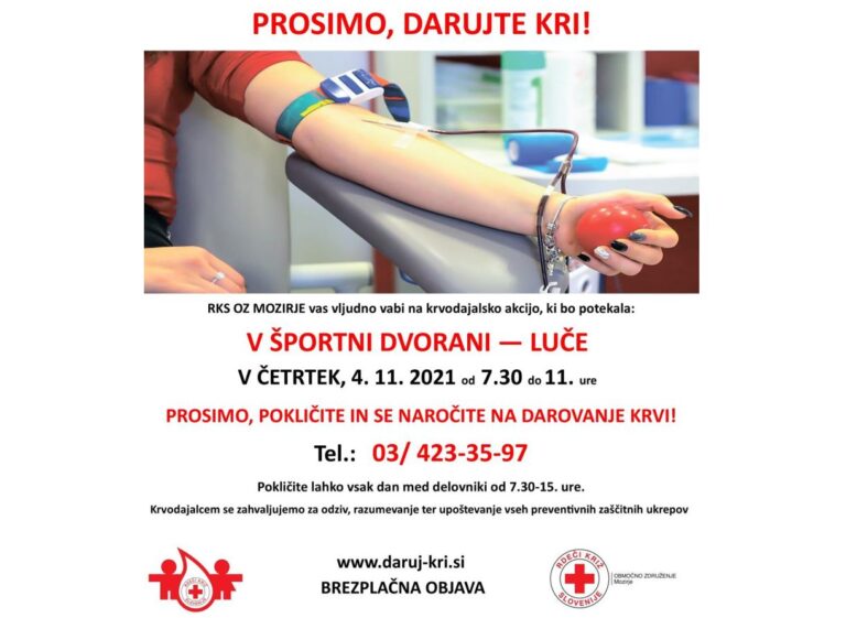 DAJEM KRI – REŠUJEM ŽIVLJENJA.