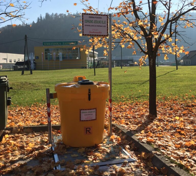 PUP-Saubermacher na osmih lokacijah v Šaleški dolini postavilo rumene zbiralnike za odpadno olje