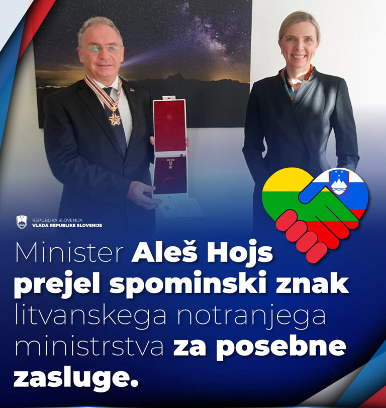 Iskrene čestitke našemu Ministru Hojsu za prejeto priznanje