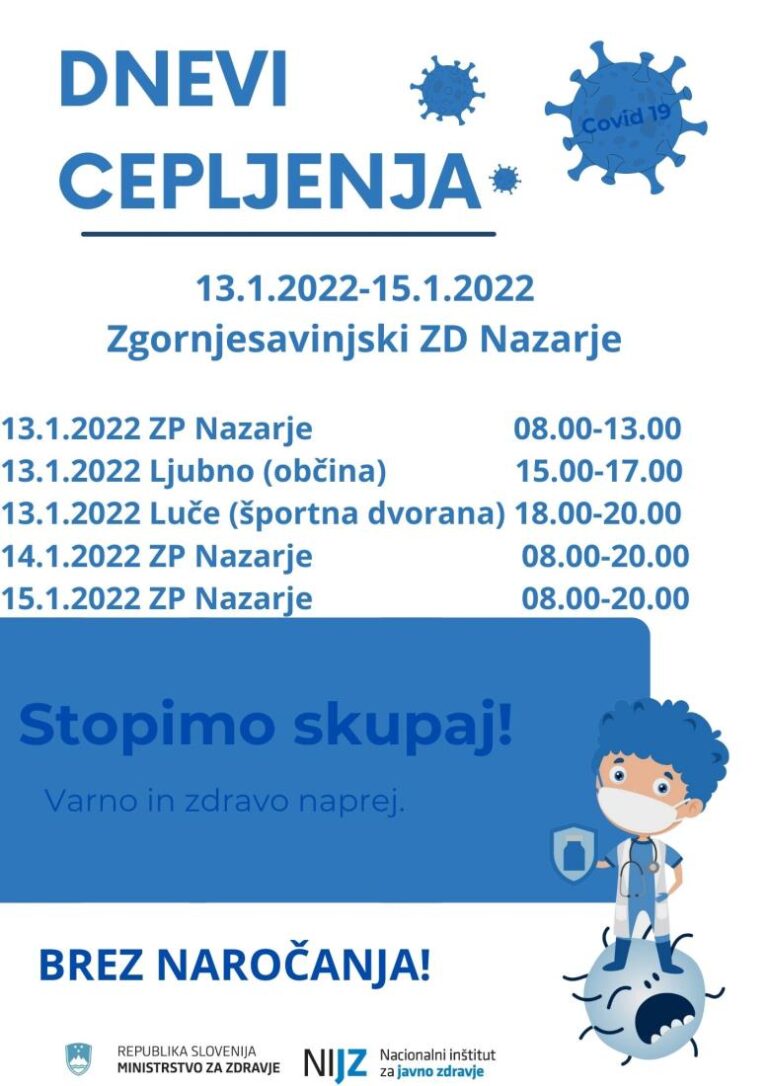 Dnevi cepljenja Zgornja Savinjska dolina