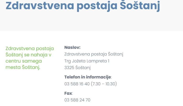 Šoštanj je dobil novo zdravnico