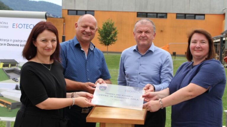 Mozirje – položen temeljni kamen za širitev vrtca in šole