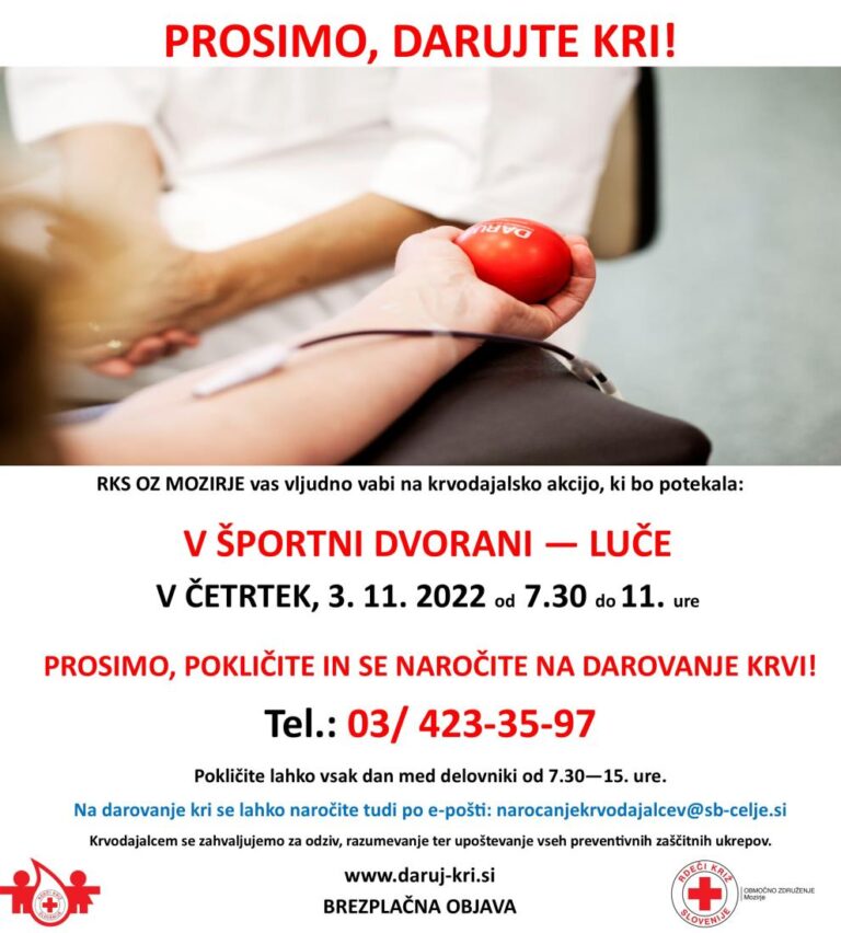 Luče – krvodajalska akcija