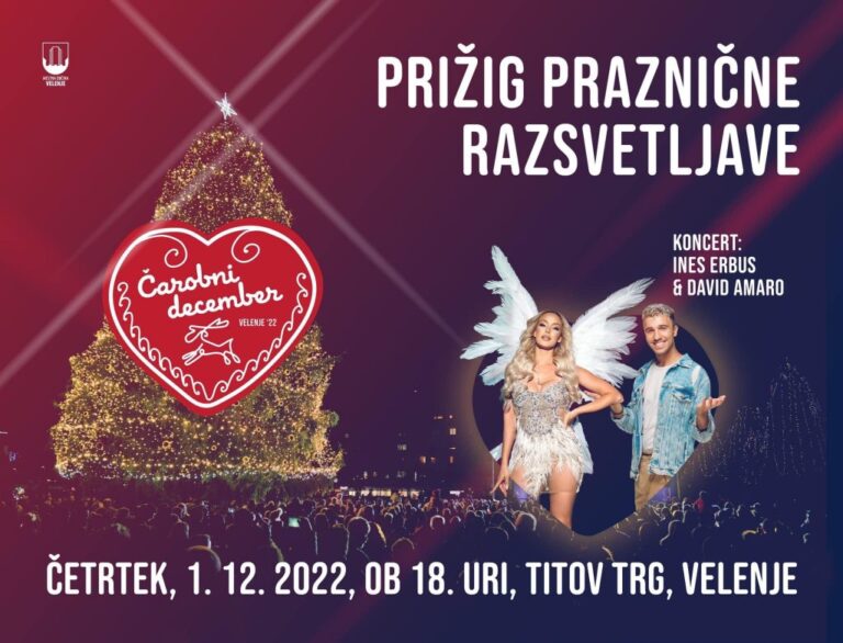 Danes se v Velenju prižiga praznična razsvetljava!