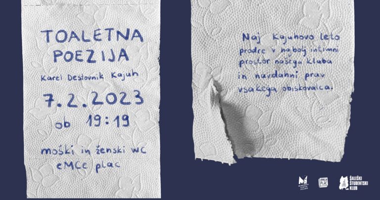 DOGODEK: TOALETNA POEZIJA – KAREL DESTOVNIK KAJUH