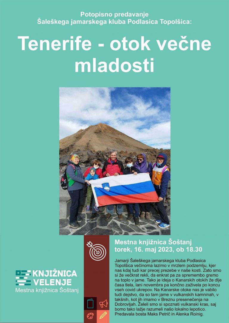 DOGODEK: Šaleški jamarski klub Podlasica Topolšica: Tenerife – otok večne mladosti
