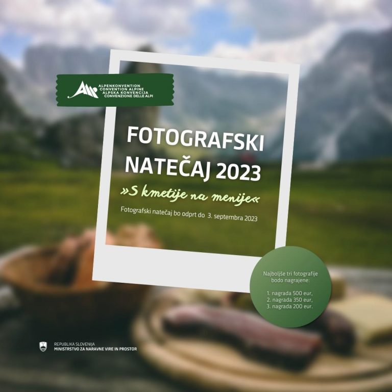 FOTO NATEČAJ ALPSKE KONVENCIJE: “S KMETIJE NA MENIJE”