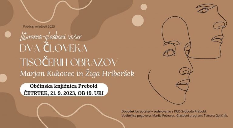 DOGODEK: Literarno-glasbeni večer Dva človeka tisočerih obrazov
