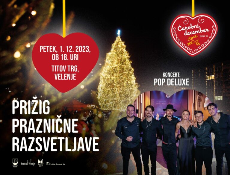 VELENJE BO V PETEK PRAZNIČNO ZAŽARELO – PRESTAVLJENO NA NEDELJO