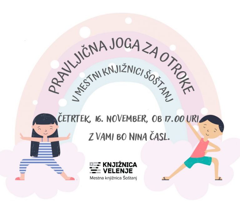 Pravljična joga v Mestni knjižnici Šoštanj
