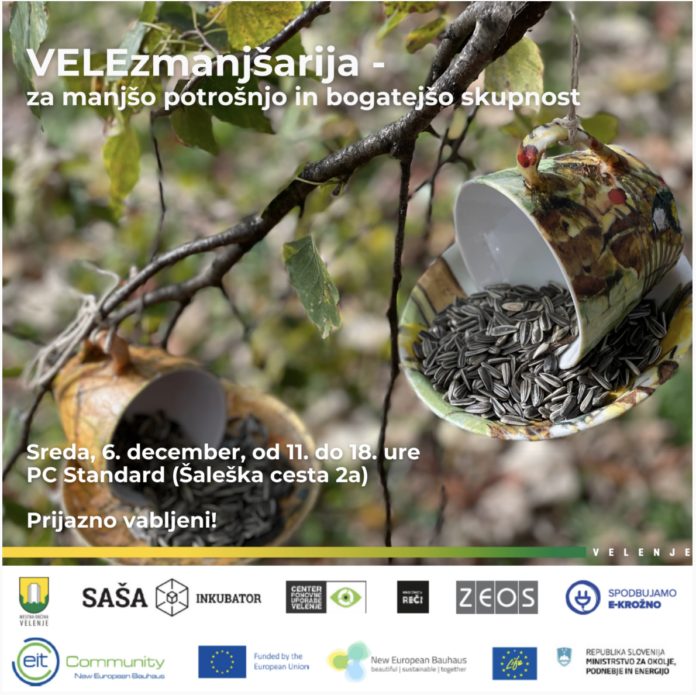 Z VELEZMANJŠARIJO ZA MANJŠO POTROŠNJO IN BOGATEJŠO SKUPNOST, VIR: Služba za odnose z javnostmi Mestne občine Velenje