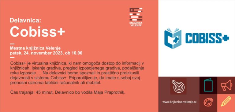 DOGODEK: Delavnica Cobiss+