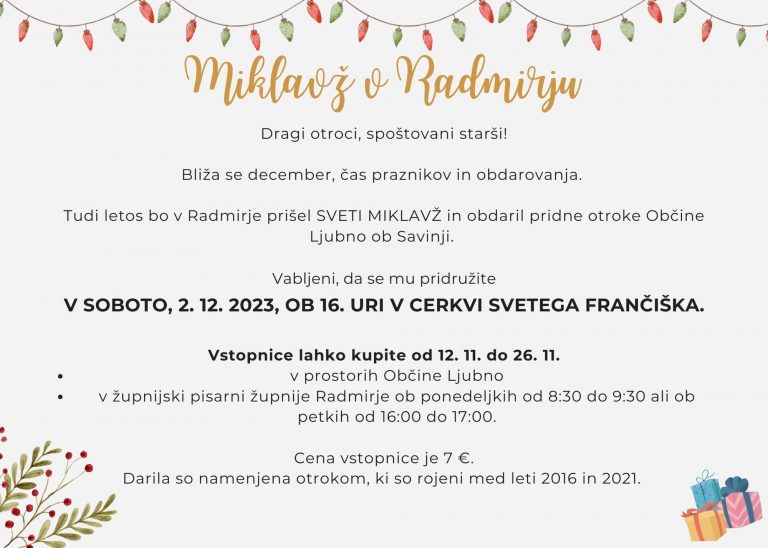 MIKLAVŽEVANJE V RADMIRJU