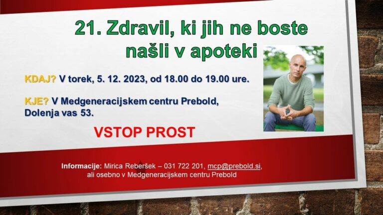 DOGODEK: 21. zdravil, ki jih ne boste našli v apoteki – Andrej Pešec