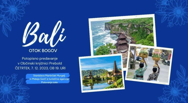 DOGODEK: Bali, otok bogov – potopisno predavanje