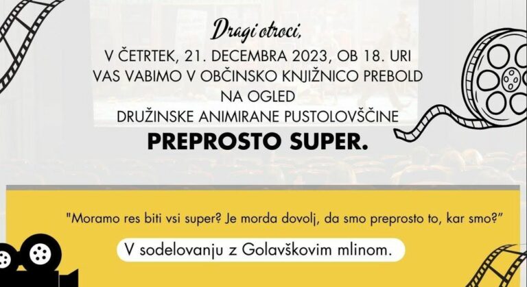 DOGODEK: Kino predstava Preprosto super