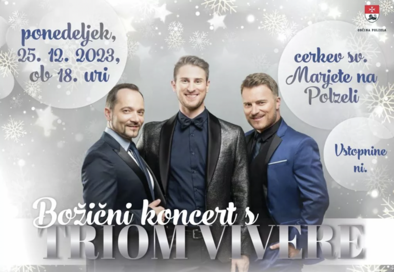 Božično-novoletni koncert s Triom Vivere