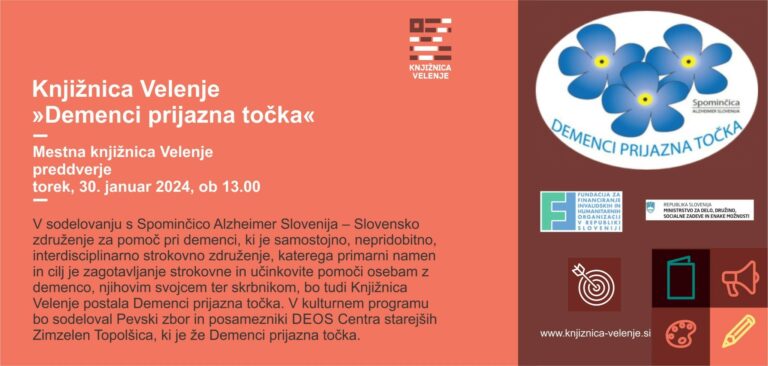 Knjižnica Velenje »Demenci prijazna točka