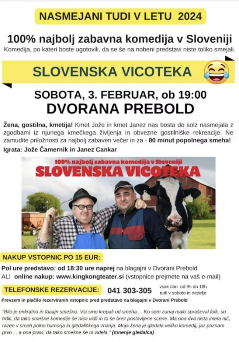 DOGODEK: Komedija – Slovenska vicoteka