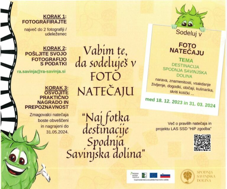 Vabilo za sodelovanje v natečaju v Preboldu