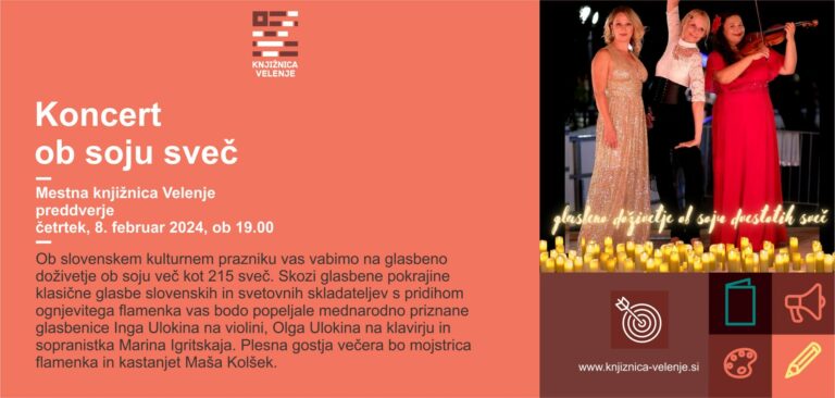 DOGODEK: Koncert ob soju sveč ob Slovenskem kulturnem prazniku
