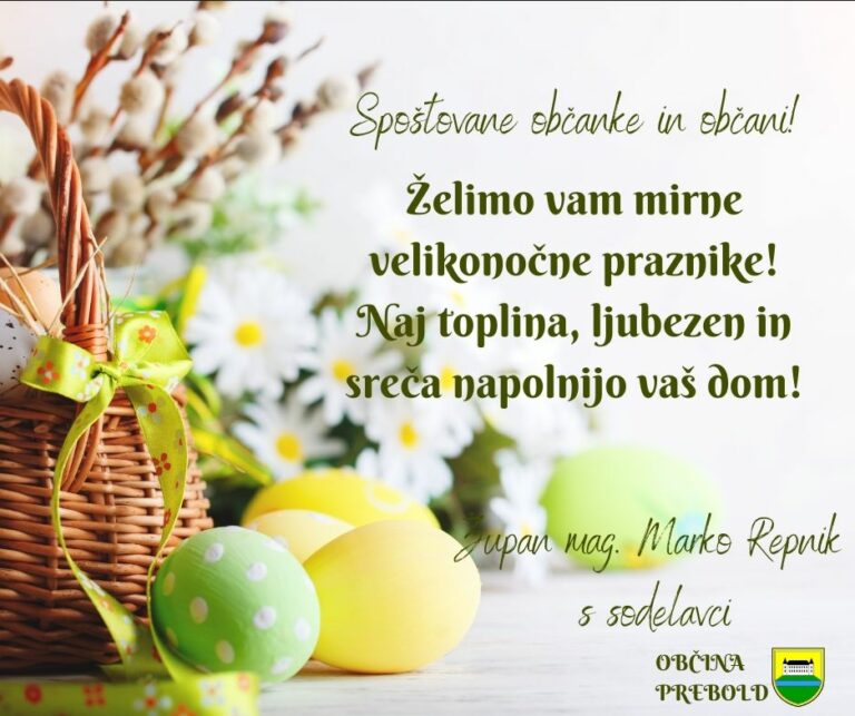 Občina Prebold: Velikonočno voščilo