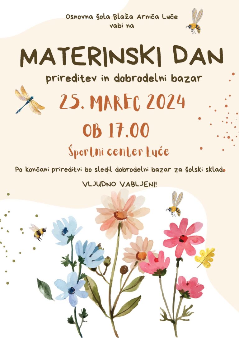 PRIREDITEV OB MATERINSKEM DNEVU IN DOBRODELNI BAZAR