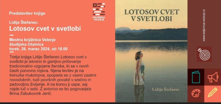 DOGODEK: Lidija Štefanec: Lotosov cvet v svetlobi