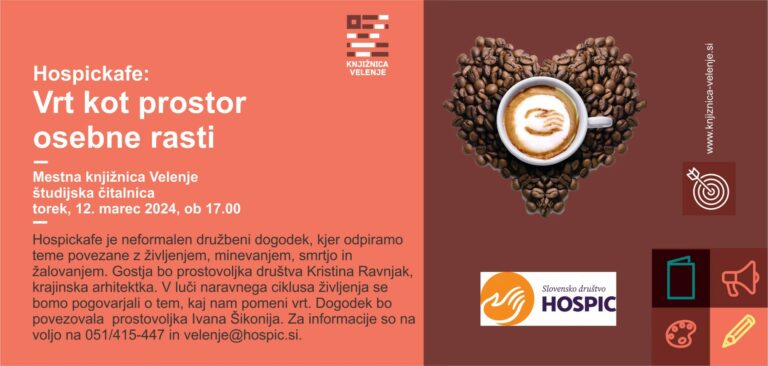 DOGODEK: Hospickafe: Vrt kot prostor osebne rasti