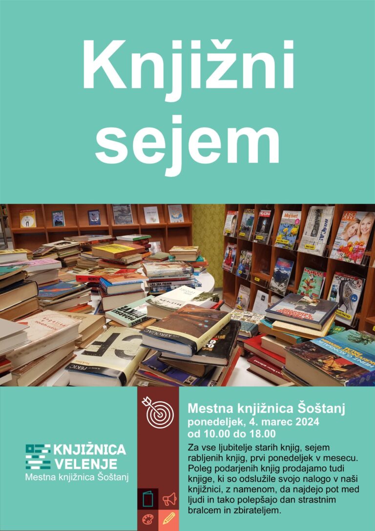 DOGODEK: Knjižni sejem v Mestni knjižnici Šoštanj