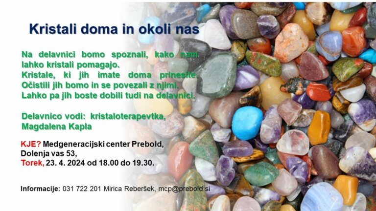 DOGODEK: Kristali doma in okoli nas