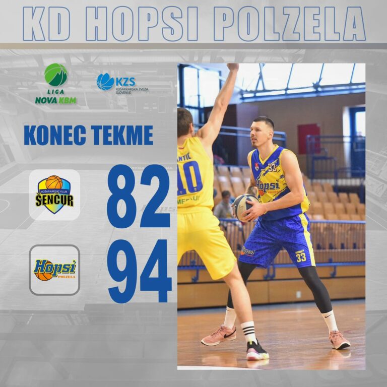 Hopsi slavili že tretjo zmago nad košarkarji iz Šenčurja
