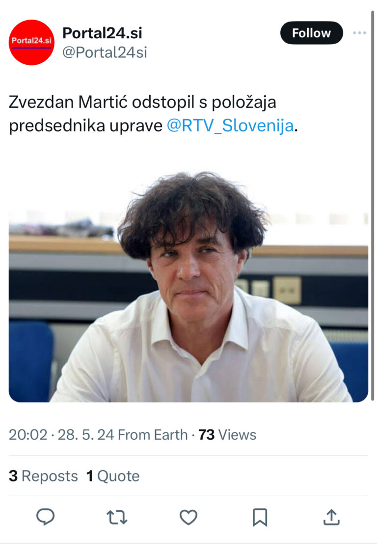 Zvezdan Martić odstopil s položaja