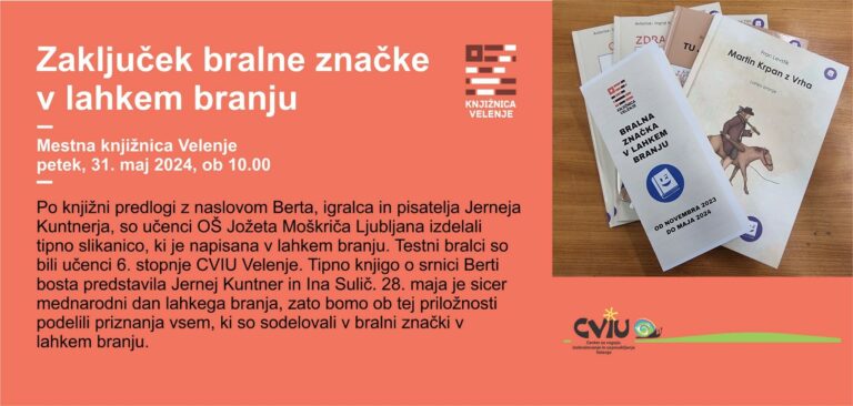 DOGODEK: Zaključek bralne značke v lahkem branju