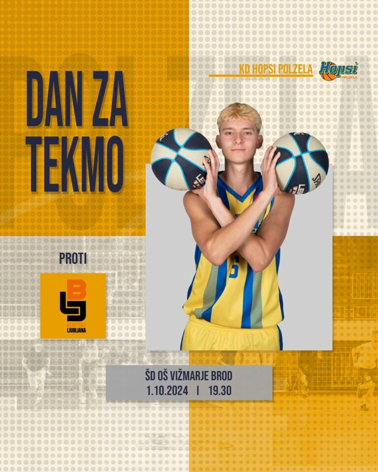 DAN ZA TEKMO: KD Hopsi Polzela proti KK Ljubljana danes 1.10.2024 ob 19.30