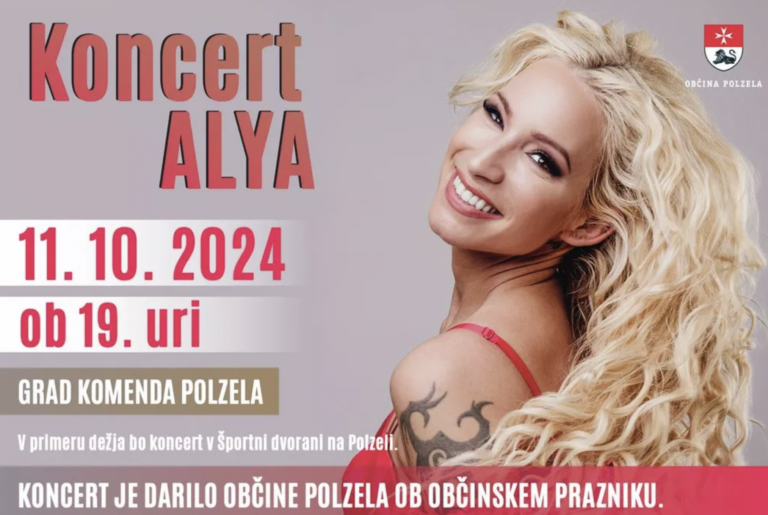 Veliki koncert ob občinskem prazniku z ALYO bo v Športni dvorani na Polzeli