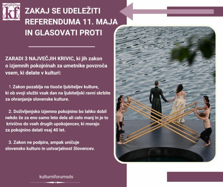 Zakaj se UDELEŽITI REFERENDUMA 11. MAJA in glasovati PROTI