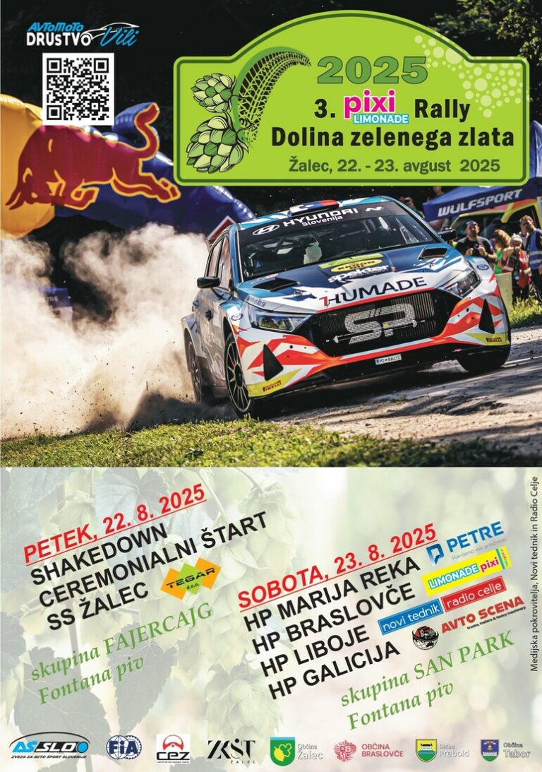 » 3. PIXI LIMONADE RALLY DOLINA ZELENEGA ZLATA «