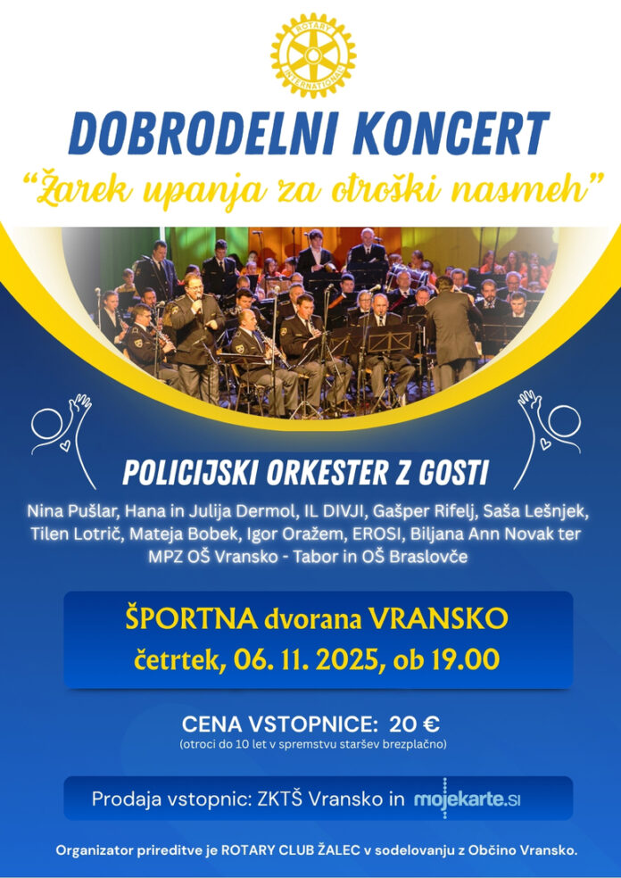 ROTARY KLUB ŽALEC – SKUPAJ ZA OTROŠKI NASMEH, VIR: Rotary club Žalec