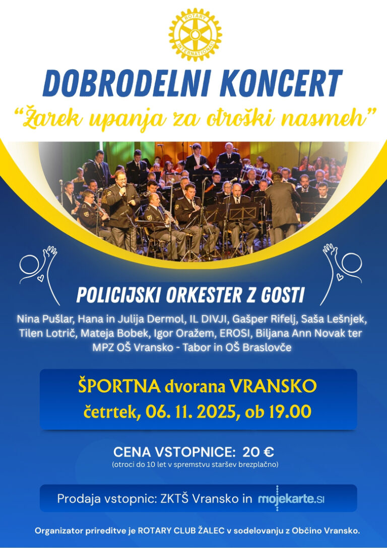 ROTARY KLUB ŽALEC – SKUPAJ ZA OTROŠKI NASMEH