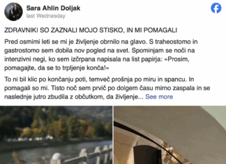 Osebna izpoved odvetnice Ahlin Doljak: Ko sem bila bolna, sem si želela olajšanja bolečin – ne smrti
