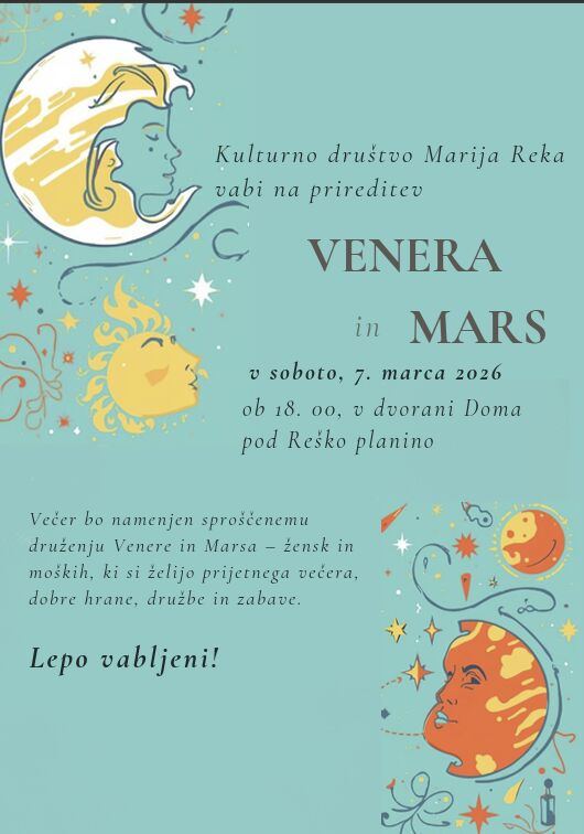 Prireditev Venera in Mars, VIR: Občina Prebold